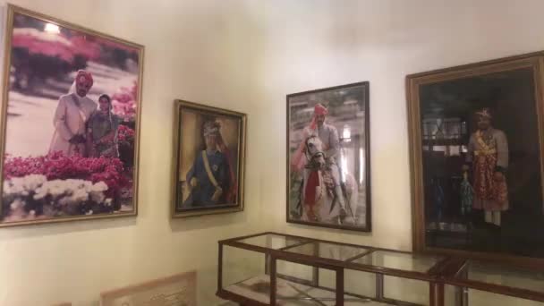 Jodhpur, Indie - exponáty uvnitř paláce část 2 — Stock video