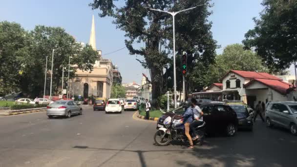 Mumbai, Índia - tráfego na rua da cidade parte 2 — Vídeo de Stock