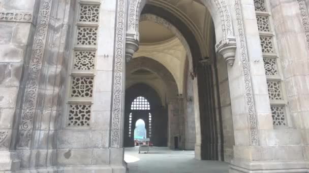 Mumbai, Inde - murs du bâtiment historique — Video