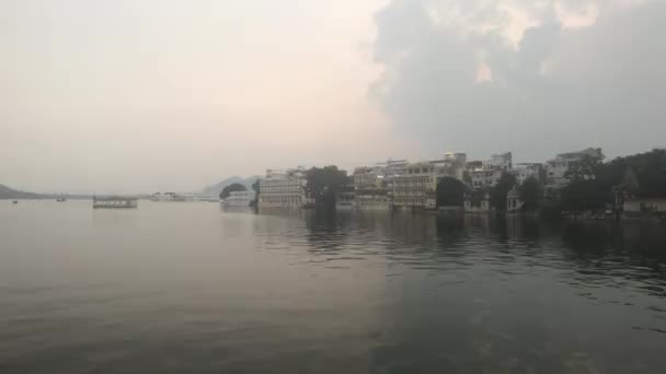 Udaipur, India เมืองชายฝั่งน้ําส่วนที่ 11 — วีดีโอสต็อก