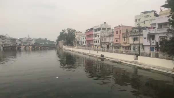 Udaipur, India - City waterfront part 14 — Stock videók