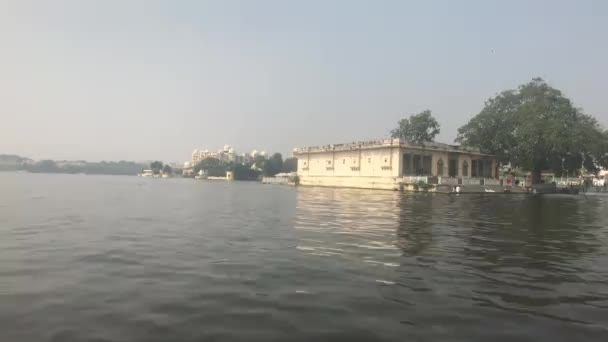 Udaipur, Índia - Caminhe no Lago Pichola parte 15 — Vídeo de Stock