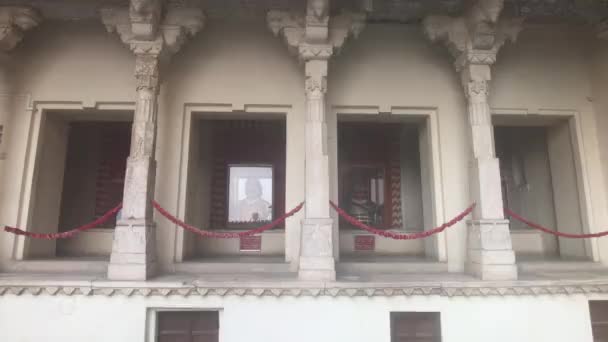 Udaipur, India - muren en torens van het oude paleis deel 3 — Stockvideo
