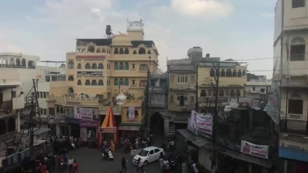 Udaipur, India - November 13, 2019: Jagdish Temple tourists take part in the service part 7 — Stock Video