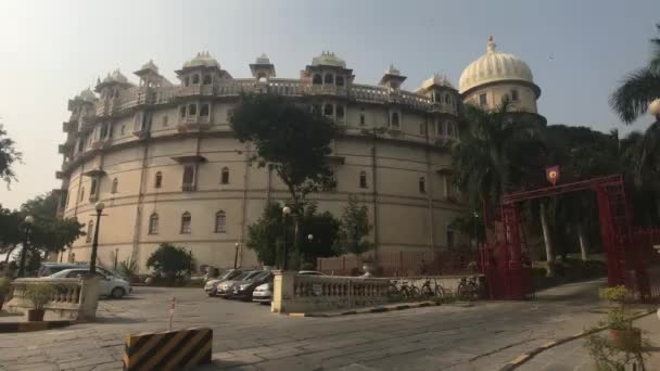 Udaipur, Inde - construction ronde de l'ancien château — Video