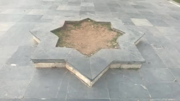 Udaipur, India - patrón de azulejos de pavimentación — Vídeo de stock