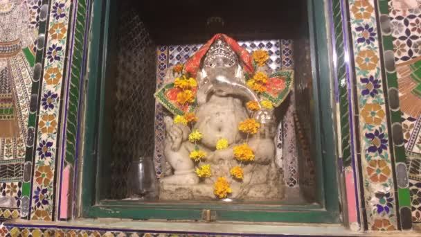 Udaipur, India - Interior del Palacio de la Ciudad — Vídeos de Stock