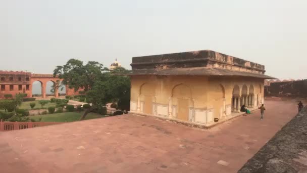 Jaipur, indien - Ansicht der alten Festung von innen Teil 7 — Stockvideo