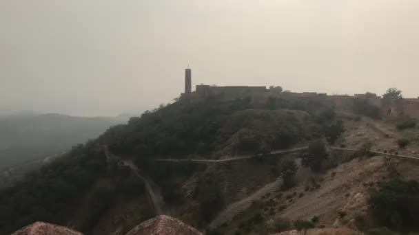 Jaipur, India - Uitzicht op het fort van verre deel 14 — Stockvideo