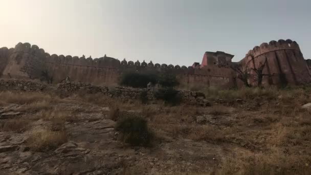 Jaipur, India - View of the fortress from far part 19 — 图库视频影像