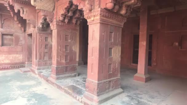 Agra, Inde - Agra Fort, fragments historiques de l'ancienne structure — Video