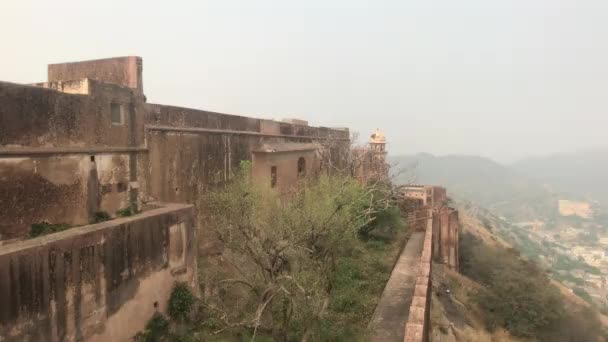 Jaipur, India - View of the fortress from far part 16 — 图库视频影像