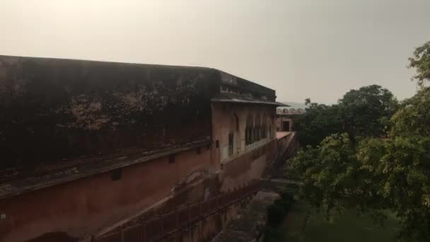 Джайпур, Индия - Вид на крепость издалека часть 9 — стоковое видео