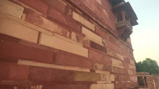 Fatehpur Sikri, India - oude architectuur uit het verleden deel 13 — Stockvideo