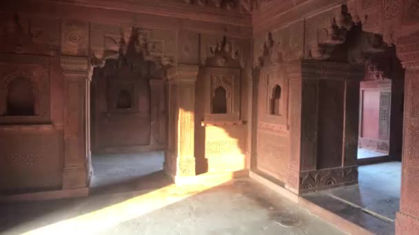 Fatehpur Sikri, India - historic buildings of the ancient city part 5 — Stock Video