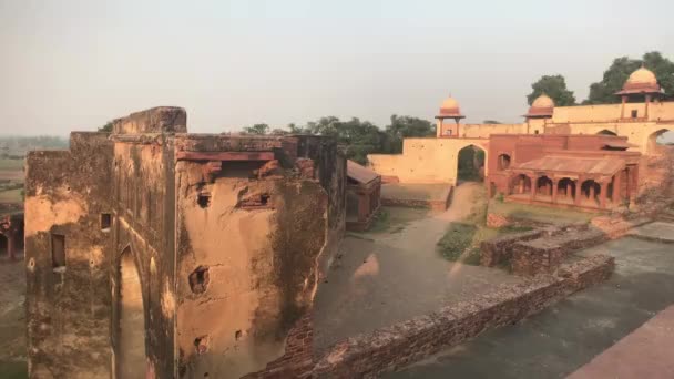 インド、ファテフプール・シクリ-過去12世紀の古代建築 — ストック動画