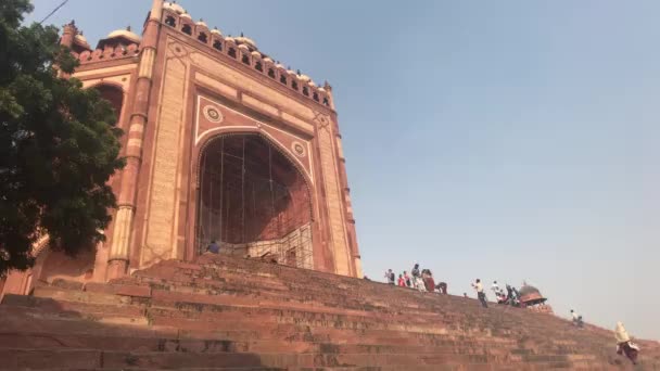 Fatehpur Sikri, Indien - fantastisk arkitektur av gårdagens del 10 — Stockvideo