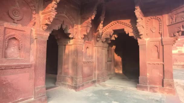 Fatehpur Sikri, India - historische gebouwen van de oude stad deel 6 — Stockvideo