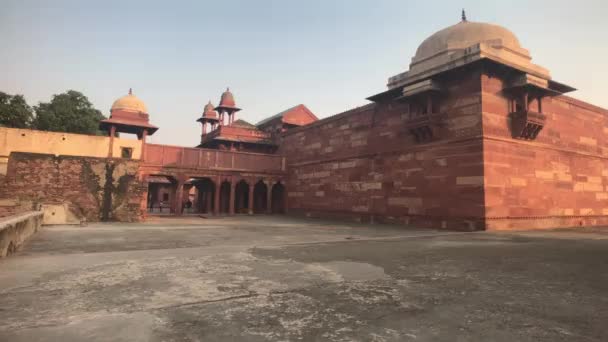 Fatehpur sikri, Indien - die Mauern einer verlassenen Stadt Teil 3 — Stockvideo