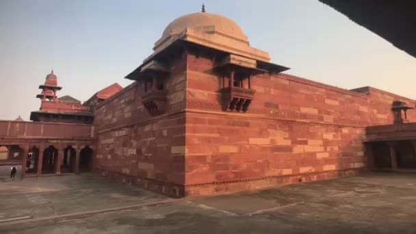 Fatehpur Sikri, India - ιστορικά κτίρια της αρχαίας πόλης μέρος 2 — Αρχείο Βίντεο