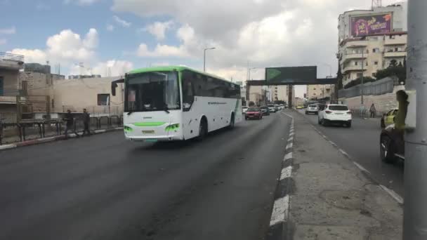 Bethlehem, Palestina - straten van de stad — Stockvideo