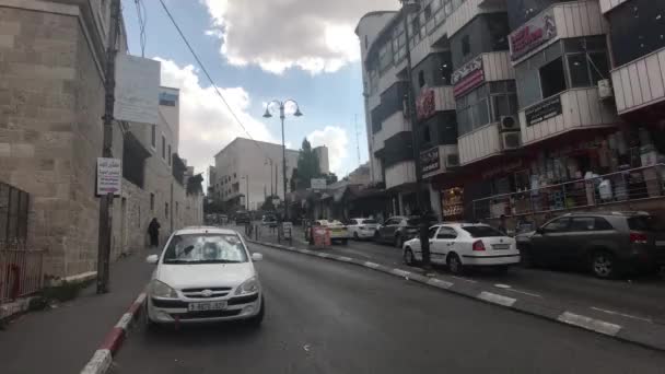 Bethlehem, Palestine - October 20, 2019: tourists walk the streets of the city part 18 — 图库视频影像