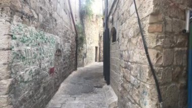 Jerusalem, Israel - walls with patterns and frescoes from the past part 14
