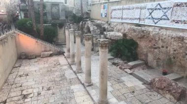 Jerusalem, Israel - walls with patterns and frescoes from the past part 20