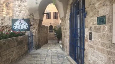 Tel Aviv, İsrail - 22 Ekim 2019: Şehrin tarihi bölümü 6.