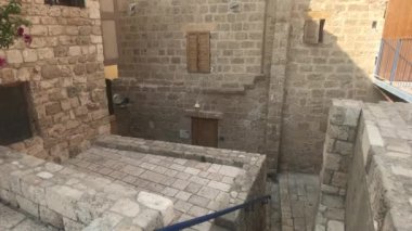 Tel Aviv, İsrail - 22 Ekim 2019: Şehrin tarihi bölümü