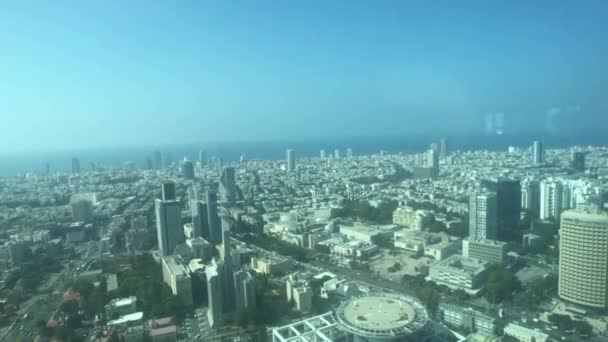 Tel Aviv, Israël - Vue de la ville depuis la hauteur du gratte-ciel partie 3 — Video