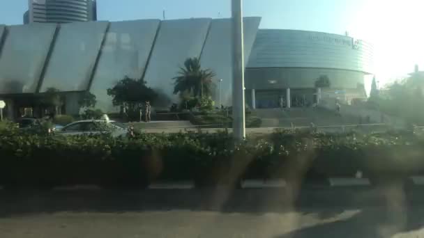 Haifa, Israel - tráfego de ônibus da cidade na velocidade parte 10 — Vídeo de Stock