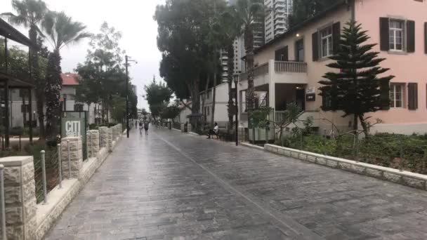 Тель-Авив, Израиль - вечерние маршруты по городу часть 12 — стоковое видео