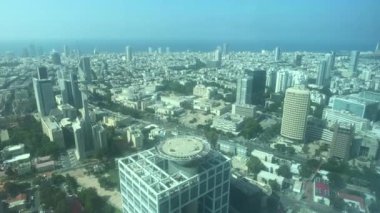 Tel Aviv, İsrail - Gökdelen 'in 10. bölümünden şehrin manzarası