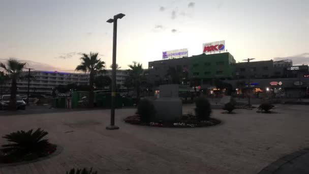 Eilat, Israele - la notte che arriva in città — Video Stock