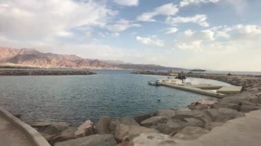 Eilat, İsrail - Turist yatları ve gemilerinin limanı Bölüm 8