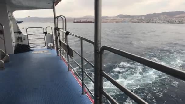 イスラエル・イーラト-紅海を歩くその10 — ストック動画