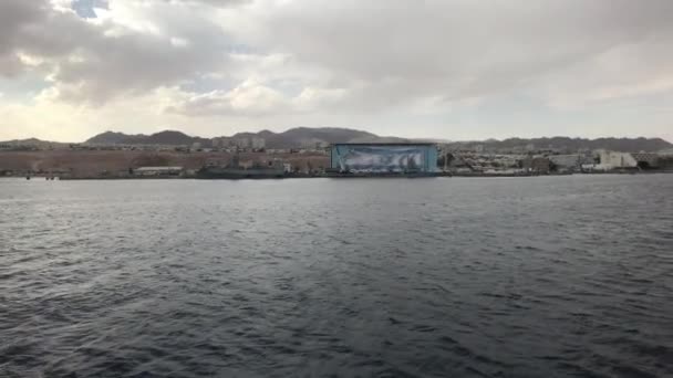 Eilat, Israël - Promenade sur la mer surplombant les montagnes partie 17 — Video