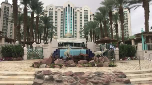 Eilat, İsrail - 24 Ekim 2019: turistler 8. — Stok video