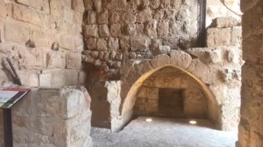 Ajloun, Ürdün - eski zamanlardan kalma desenleri olan duvarlar 