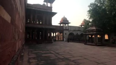 Fatehpur Sikri, India - November 15, 2019: Abandoned city tourists take pictures of the remains of a bygone era part 8