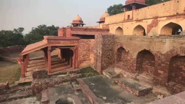 Fatehpur Sikri, Indie - starożytna architektura z poprzedniej części 4 — Wideo stockowe