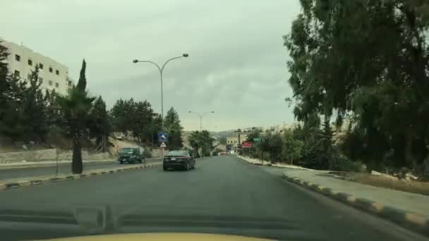 Amã, Jordânia - dirigindo pelas ruas da cidade parte 7 — Vídeo de Stock