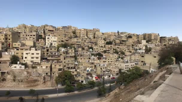 Amman, Jordan - View of the city from the mountain — Stock video