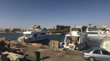 Aqaba, Jordan - city harbour with local boats and yachts part 6