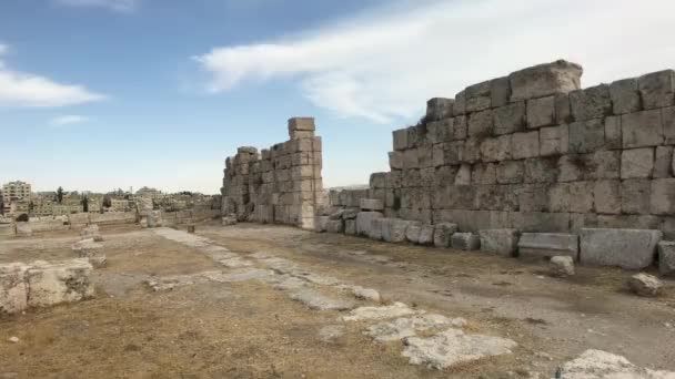 Amman, Jordanië - citadel onder de brandende zon deel 5 — Stockvideo