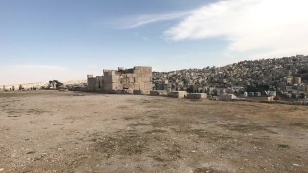 Amman, Jordan - The citadel of the desert landscape part 3 — Stock Video