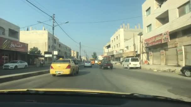 Irbid, Jordan - driving on the city highway part 10 — Stockvideo