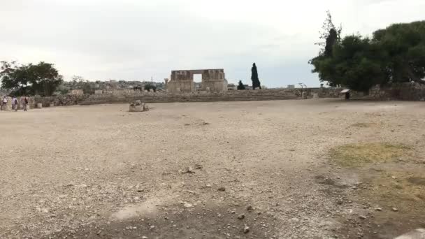 Amman, Jordan - The citadel of the desert landscape part 15 — Αρχείο Βίντεο