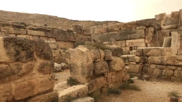 Ιράκ al Amir, Ιορδανία - αρχαία τείχη με ιστορικό πνεύμα μέρος 10 — Αρχείο Βίντεο